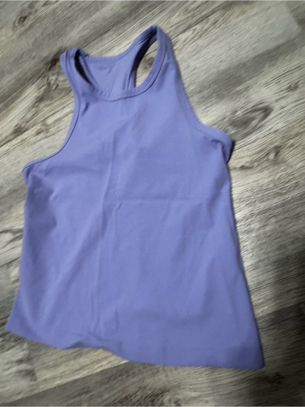 Lululemon Align waist-length Racerback tank top , light purple size 8